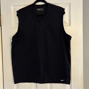 Nike Golf Men's Black Vest with elastic in back size Large